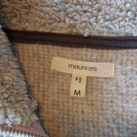 Maurices sherpa 1/4 zip sweater with pockets - Picture 3 of 8